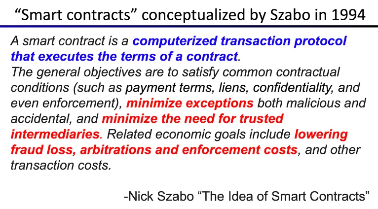 Nick Szabo 的智能合约概念